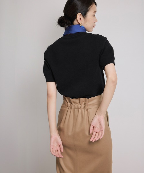 ROPE'（ロペ）の「ウールカシミヤブレンド 5分袖ニットプルオーバー/イージーケア（ニット/セーター・レディース・ブラック/ベージュ系その他/ピンク系その他2・FREE）」の7枚目の写真