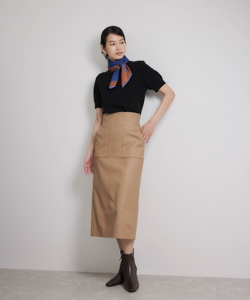 ROPE'（ロペ）の「ウールカシミヤブレンド 5分袖ニットプルオーバー/イージーケア（ニット/セーター・レディース・ブラック/ベージュ系その他/ピンク系その他2・FREE）」の8枚目の写真