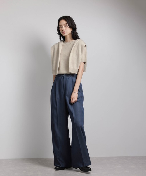 ROPE'（ロペ）の「ウールカシミヤブレンド 5分袖ニットプルオーバー/イージーケア（ニット/セーター・レディース・ブラック/ベージュ系その他/ピンク系その他2・FREE）」の13枚目の写真