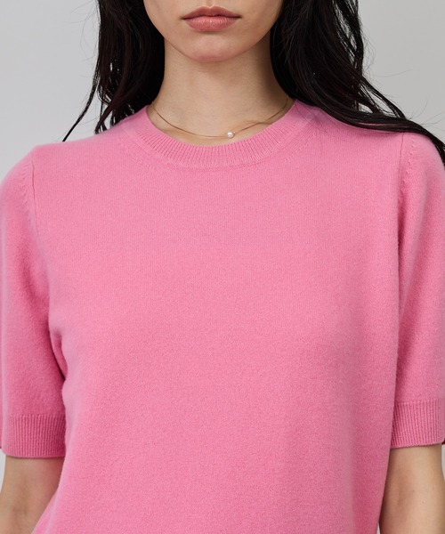 ROPE'（ロペ）の「ウールカシミヤブレンド 5分袖ニットプルオーバー/イージーケア（ニット/セーター・レディース・ブラック/ベージュ系その他/ピンク系その他2・FREE）」の18枚目の写真
