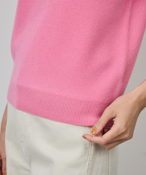 ROPE'（ロペ）の「ウールカシミヤブレンド 5分袖ニットプルオーバー/イージーケア（ニット/セーター・レディース・ブラック/ベージュ系その他/ピンク系その他2・FREE）」の20枚目の写真