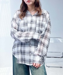 AS KNOW AS plus | ♪Wポケットフード付きビッグシルエットシャツ【UNISEX ITEM】(シャツ/ブラウス)