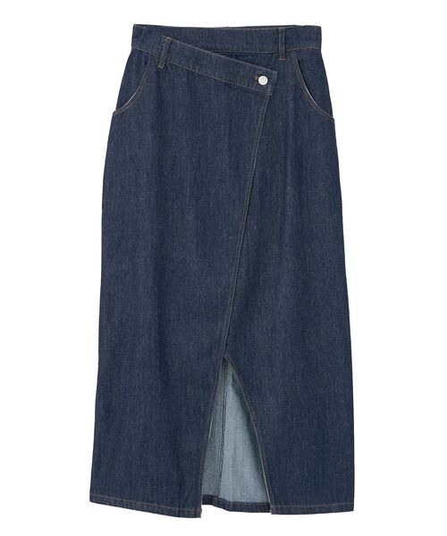 CRAFT STANDARD BOUTIQUE(クラフトスタンダードブティック)の「ラップ風デニムスカート(デニムスカート・レディース・ブラック/アイボリー/インディゴブルー・L/M)」の16枚目の写真