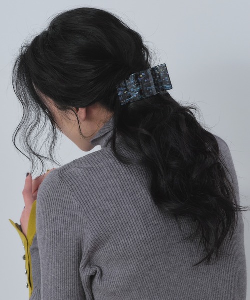 Shelly island(シェリーアイランド)の「ヘアクリップ(バレッタ/ヘアクリップ・レディース・ホワイト/ブラウン/その他・FREE)」の3枚目の写真