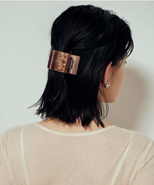 Shelly island(シェリーアイランド)の「ヘアクリップ(バレッタ/ヘアクリップ・レディース・ホワイト/ブラウン/その他・FREE)」の14枚目の写真