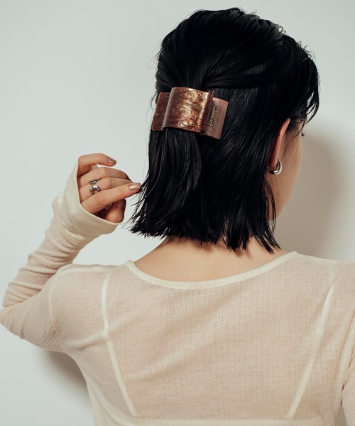 Shelly island(シェリーアイランド)の「ヘアクリップ(バレッタ/ヘアクリップ・レディース・ホワイト/ブラウン/その他・FREE)」の13枚目の写真