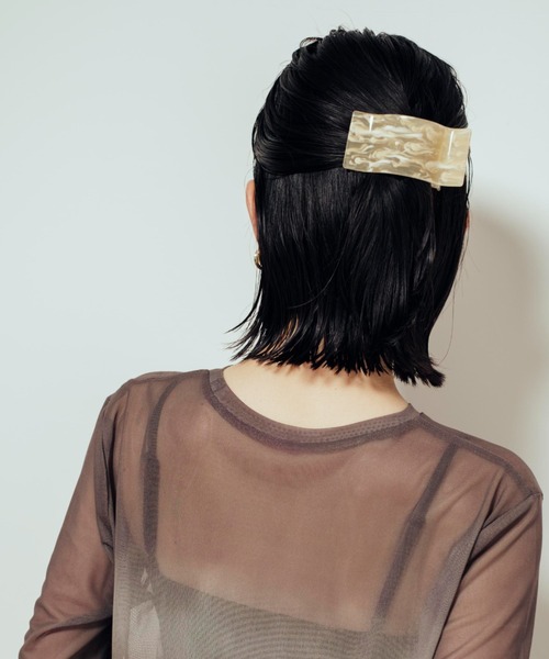 Shelly island(シェリーアイランド)の「ヘアクリップ(バレッタ/ヘアクリップ・レディース・ホワイト/ブラウン/その他・FREE)」の12枚目の写真