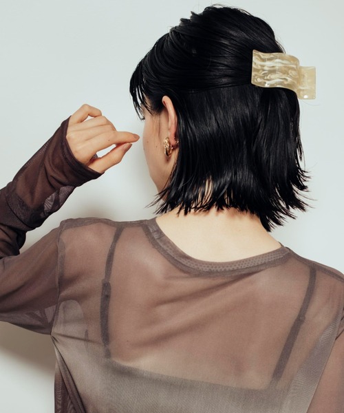 Shelly island(シェリーアイランド)の「ヘアクリップ(バレッタ/ヘアクリップ・レディース・ホワイト/ブラウン/その他・FREE)」の11枚目の写真