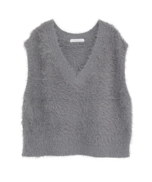 Green Parks(グリーンパークス)の「SET2点ラメフェザーベスト+ミニ裏毛ワンピース(ワンピース・レディース・ベージュ/グレー・FREE)」の18枚目の写真