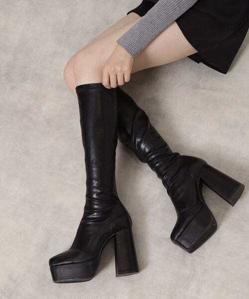 セール】【ラク盛り／ロングブーツ】リピーター続出／脚長美脚 2WAY