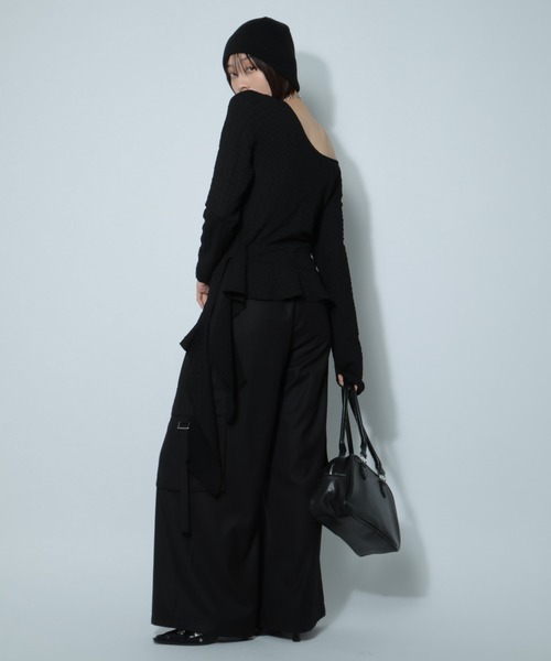 PAGEBOY（ページボーイ）の「2WAYイレヘムプレートプルオーバー（Tシャツ/カットソー・レディース・ブラック/オフホワイト/ブルー系その他・FREE）」の5枚目の写真