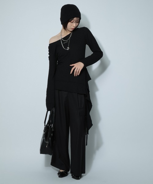 PAGEBOY（ページボーイ）の「2WAYイレヘムプレートプルオーバー（Tシャツ/カットソー・レディース・ブラック/オフホワイト/ブルー系その他・FREE）」の6枚目の写真