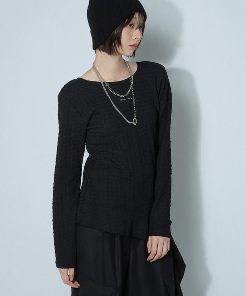 PAGEBOY（ページボーイ）の「2WAYイレヘムプレートプルオーバー（Tシャツ/カットソー・レディース・ブラック/オフホワイト/ブルー系その他・FREE）」の10枚目の写真