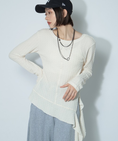 PAGEBOY（ページボーイ）の「2WAYイレヘムプレートプルオーバー（Tシャツ/カットソー・レディース・ブラック/オフホワイト/ブルー系その他・FREE）」の18枚目の写真