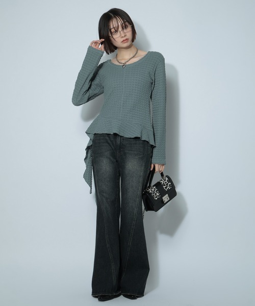 PAGEBOY（ページボーイ）の「2WAYイレヘムプレートプルオーバー（Tシャツ/カットソー・レディース・ブラック/オフホワイト/ブルー系その他・FREE）」の19枚目の写真