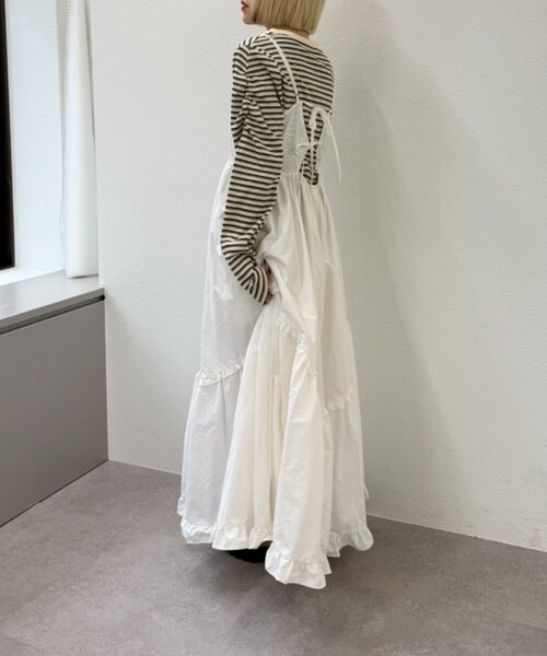 w closet（ダブルクローゼット）の「アソートティアードキャミワンピース（ワンピース・レディース・ブラック/アイボリー/レッド/ネイビー/ブラウン/レッド系その他/ブルー/カーキ/ブラウン系その他・FREE）」の12枚目の写真