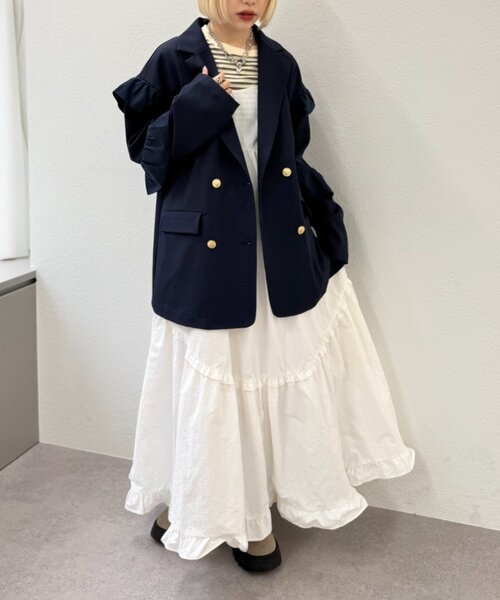 w closet(ダブルクローゼット)の「アソートティアードキャミワンピース(ワンピース・レディース・ブラック/アイボリー/レッド/ネイビー/ブラウン/レッド系その他/ブルー/カーキ/ブラウン系その他/オフホワイト/ブラック系その他/ブラック系その他2/レッド系その他2・FREE)」の18枚目の写真