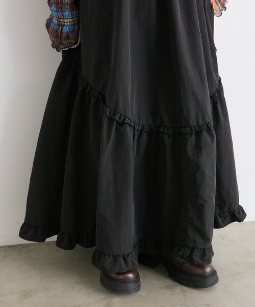 w closet（ダブルクローゼット）の「アソートティアードキャミワンピース（ワンピース・レディース・ブラック/アイボリー/レッド/ネイビー/ブラウン/レッド系その他/ブルー/カーキ/ブラウン系その他・FREE）」の21枚目の写真