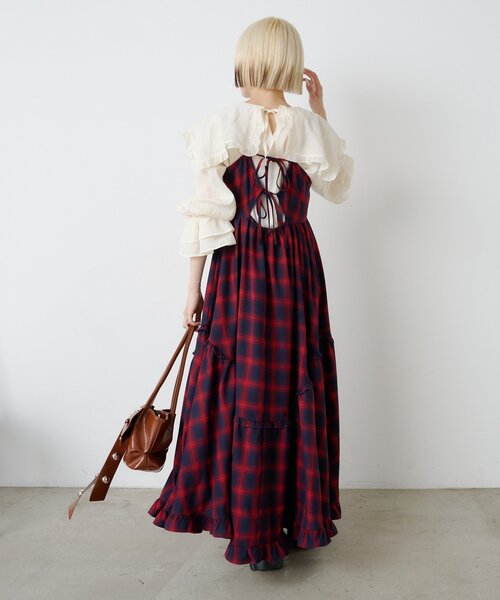 アソートティアードキャミワンピース（ワンピース）｜w closet（ダブル