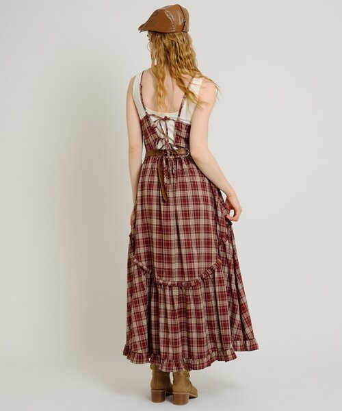 w closet（ダブルクローゼット）の「【定番アイテム】アソートティアードキャミワンピース（ワンピース・レディース・ブラック/アイボリー/レッド/ネイビー/ブラウン/レッド系その他/ブルー/カーキ/ブラウン系その他/オフホワイト/ブラック系その他/ブラック系その他2・FREE）」の16枚目の写真