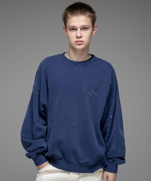 ILL'S(イルズ)の「ピグメント ペイント スウェット メンズ レディース ユニセックス(スウェット・メンズ・ブラック系その他/ブラウン/パープル/ブルー系その他/ブラウン系その他/ブラック・L/M)」の5枚目の写真