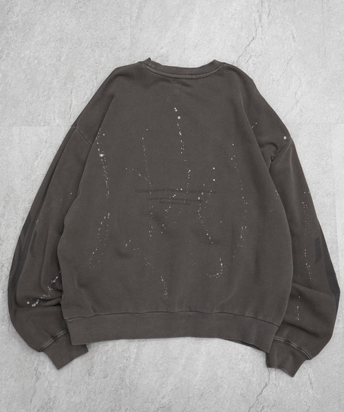 ILL'S(イルズ)の「ピグメント ペイント スウェット メンズ レディース ユニセックス(スウェット・メンズ・ブラック系その他/ブラウン/パープル/ブルー系その他/ブラウン系その他/ブラック・L/M)」の8枚目の写真