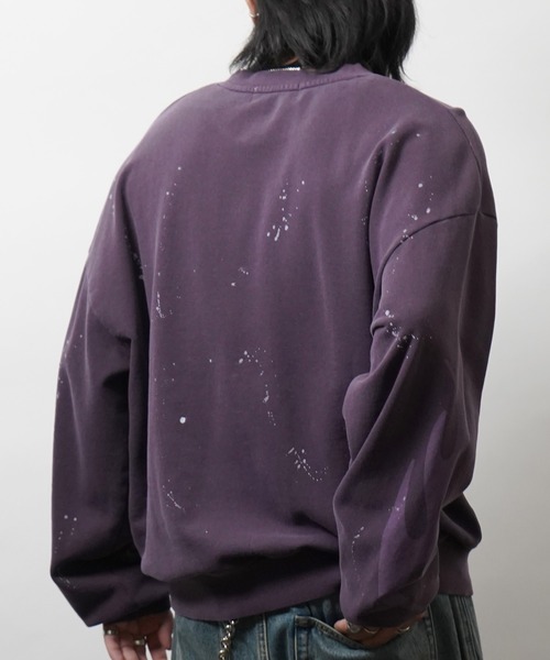 ILL'S(イルズ)の「ピグメント ペイント スウェット メンズ レディース ユニセックス(スウェット・メンズ・ブラック系その他/ブラウン/パープル/ブルー系その他/ブラウン系その他/ブラック・L/M)」の20枚目の写真