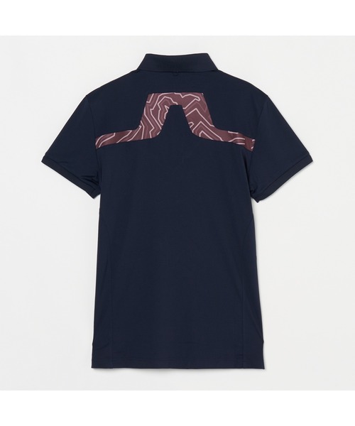 J.LINDEBERG/GOLF】バックブリッジシーズン柄ポロ