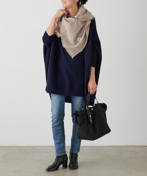 BEARDSLEY(ビアズリー)の「《CITRUS》ドッグ刺繍ストール(ストール/ショール・レディース・ベージュ・FREE)」の6枚目の写真