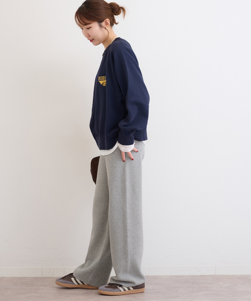 JOURNAL STANDARD relume(ジャーナルスタンダード レリューム)の「ニットストレートパンツ(その他パンツ・レディース・ライトグレー/ブラック/アイボリー・FREE)」の11枚目の写真