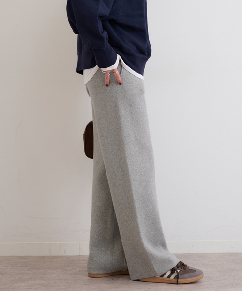 JOURNAL STANDARD relume(ジャーナルスタンダード レリューム)の「ニットストレートパンツ(その他パンツ・レディース・ライトグレー/ブラック/アイボリー・FREE)」の15枚目の写真