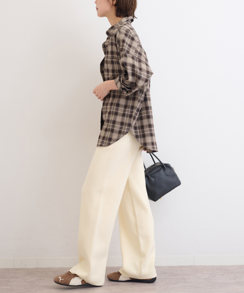 JOURNAL STANDARD relume(ジャーナルスタンダード レリューム)の「ニットストレートパンツ(その他パンツ・レディース・ライトグレー/ブラック/アイボリー・FREE)」の19枚目の写真