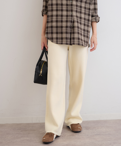 JOURNAL STANDARD relume(ジャーナルスタンダード レリューム)の「ニットストレートパンツ(その他パンツ・レディース・ライトグレー/ブラック/アイボリー・FREE)」の22枚目の写真