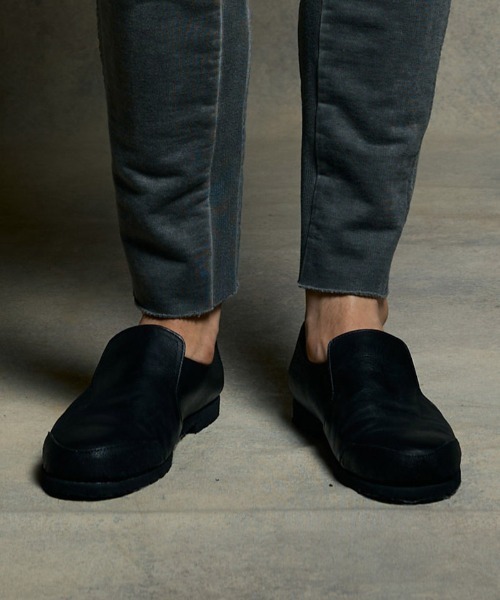 wjk（ダヴルジェイケイ）の「mko13194- combination slip-on shoes スリッポンシューズ(8994 bt51h)（スリッポン・メンズ・ブラック・41/42/43）」の6枚目の写真