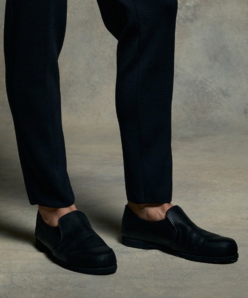 wjk（ダヴルジェイケイ）の「mko13194- combination slip-on shoes スリッポンシューズ(8994 bt51h)（スリッポン・メンズ・ブラック・41/42/43）」の7枚目の写真