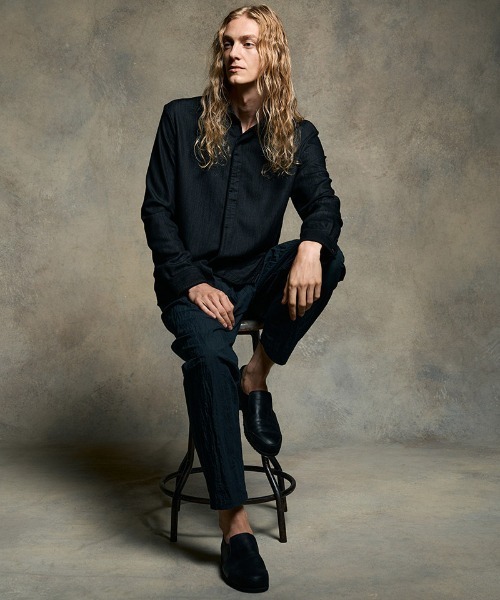 wjk（ダヴルジェイケイ）の「mko13194- combination slip-on shoes スリッポンシューズ(8994 bt51h)（スリッポン・メンズ・ブラック・41/42/43）」の5枚目の写真