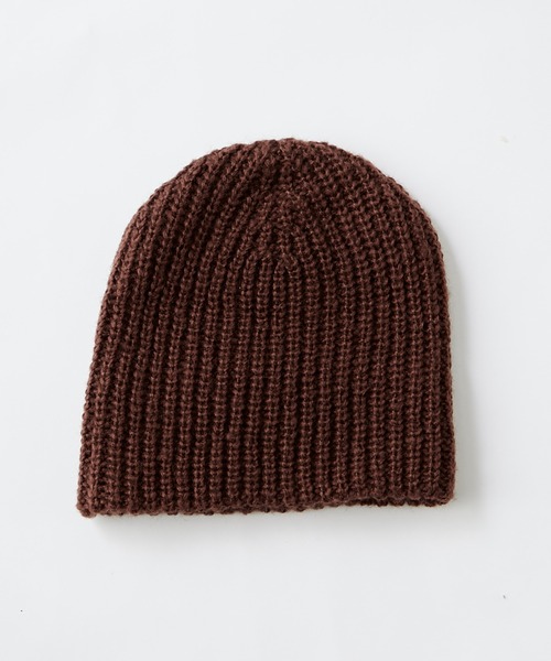 CIAOPANIC TYPY（チャオパニックティピー）の「太リブニットビーニー（ニットキャップ/ビーニー・レディース・ブラウン/ブラック/サックスブルー/オフホワイト/グレー・ONE SIZE）」の12枚目の写真