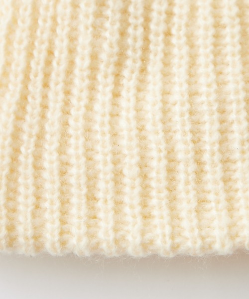 CIAOPANIC TYPY（チャオパニックティピー）の「太リブニットビーニー（ニットキャップ/ビーニー・レディース・ブラウン/ブラック/サックスブルー/オフホワイト/グレー・ONE SIZE）」の17枚目の写真