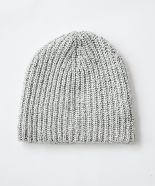 CIAOPANIC TYPY（チャオパニックティピー）の「太リブニットビーニー（ニットキャップ/ビーニー・レディース・ブラウン/ブラック/サックスブルー/オフホワイト/グレー・ONE SIZE）」の18枚目の写真