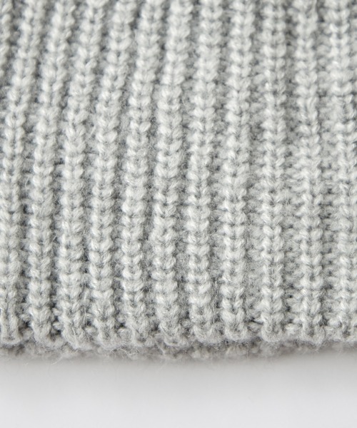 CIAOPANIC TYPY（チャオパニックティピー）の「太リブニットビーニー（ニットキャップ/ビーニー・レディース・ブラウン/ブラック/サックスブルー/オフホワイト/グレー・ONE SIZE）」の19枚目の写真