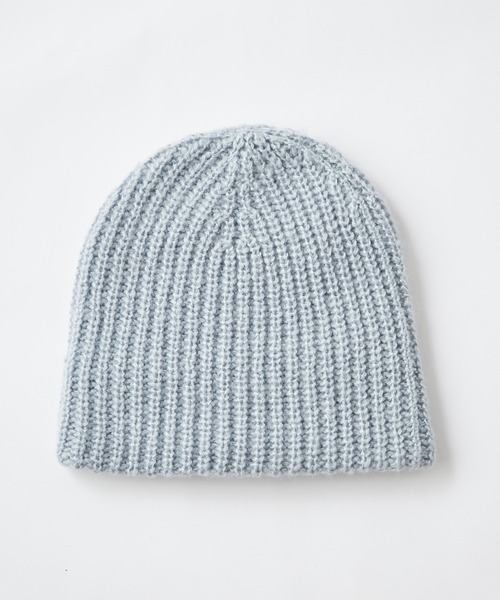 CIAOPANIC TYPY（チャオパニックティピー）の「太リブニットビーニー（ニットキャップ/ビーニー・レディース・ブラウン/ブラック/サックスブルー/オフホワイト/グレー・ONE SIZE）」の20枚目の写真