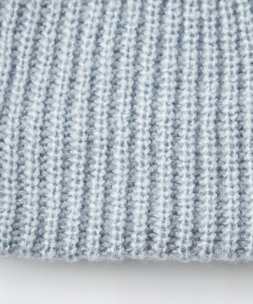 CIAOPANIC TYPY（チャオパニックティピー）の「太リブニットビーニー（ニットキャップ/ビーニー・レディース・ブラウン/ブラック/サックスブルー/オフホワイト/グレー・ONE SIZE）」の21枚目の写真