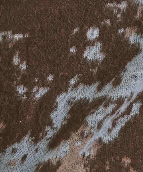 tk.TAKEO KIKUCHI（ティーケータケオキクチ）の「ルーズシルエットアブストラクトシャギーニットプルオーバー（ニット/セーター・メンズ・オフホワイト/ブラウン系その他/ブラック・01/02/03）」の19枚目の写真