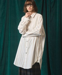 《UNISEX》【Italian Dead Stock Fabric】Prime-Over Maxi Shirts Coat/プライムオーバーマキシシャツコート【MAISON SPECIAL/メゾンスペシャル】