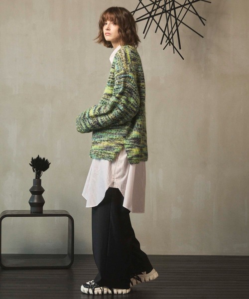 MAISON SPECIAL(メゾンスペシャル)の「《UNISEX》【Italian Dead Stock Fabric】Prime-Over Maxi Shirts Coat/プライムオーバーマキシシャツコート【MAISON SPECIAL/メゾンスペシャル】(シャツ/ブラウス・メンズ・サックスブルー/ブラウン/ホワイト/イエロー/グリーン/チャコールグレー/グレー・2/1)」の17枚目の写真