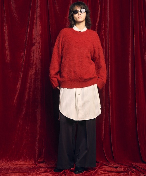 MAISON SPECIAL(メゾンスペシャル)の「《UNISEX》【Italian Dead Stock Fabric】Prime-Over Maxi Shirts Coat/プライムオーバーマキシシャツコート【MAISON SPECIAL/メゾンスペシャル】(シャツ/ブラウス・メンズ・サックスブルー/ブラウン/ホワイト/イエロー/グリーン/チャコールグレー/グレー・2/1)」の9枚目の写真