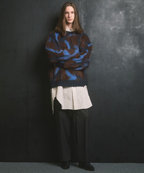 MAISON SPECIAL(メゾンスペシャル)の「《UNISEX》【Italian Dead Stock Fabric】Prime-Over Maxi Shirts Coat/プライムオーバーマキシシャツコート【MAISON SPECIAL/メゾンスペシャル】(シャツ/ブラウス・メンズ・サックスブルー/ブラウン/ホワイト/イエロー/グリーン/チャコールグレー/グレー・2/1)」の15枚目の写真