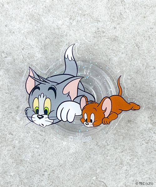 Tom&Jerry(トムアンドジェリー)の「【公式】TOM and JERRY スマホグリップ(スマホグッズ・レディース・ブラウン/ライトグレー/その他1/その他2/グレー・FREE)」の4枚目の写真