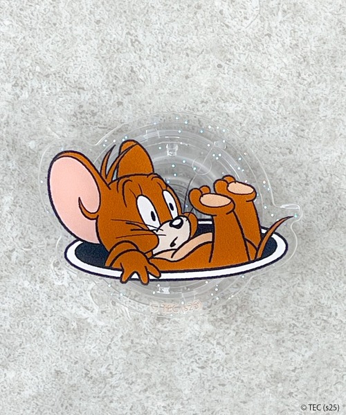 Tom&Jerry(トムアンドジェリー)の「【公式】TOM and JERRY スマホグリップ(スマホグッズ・レディース・ブラウン/ライトグレー/その他1/その他2/グレー・FREE)」の3枚目の写真