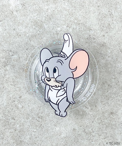 Tom&Jerry(トムアンドジェリー)の「【公式】TOM and JERRY スマホグリップ(スマホグッズ・レディース・ブラウン/ライトグレー/その他1/その他2/グレー・FREE)」の2枚目の写真